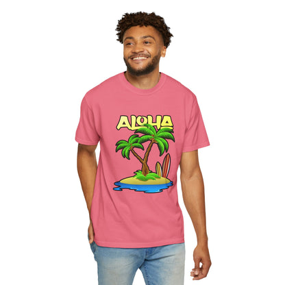 ALOHA | Unisex Garment-Dyed T-shirt