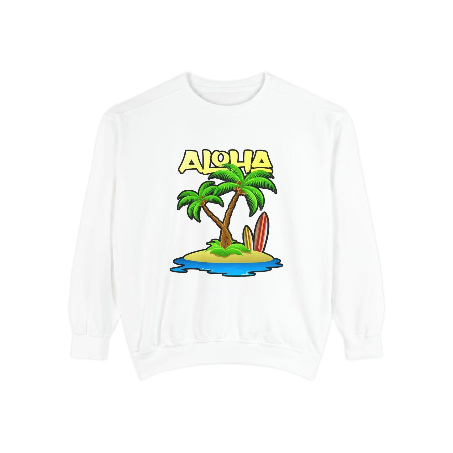 ALOHA | Unisex Garment-Dyed Sweatshirt