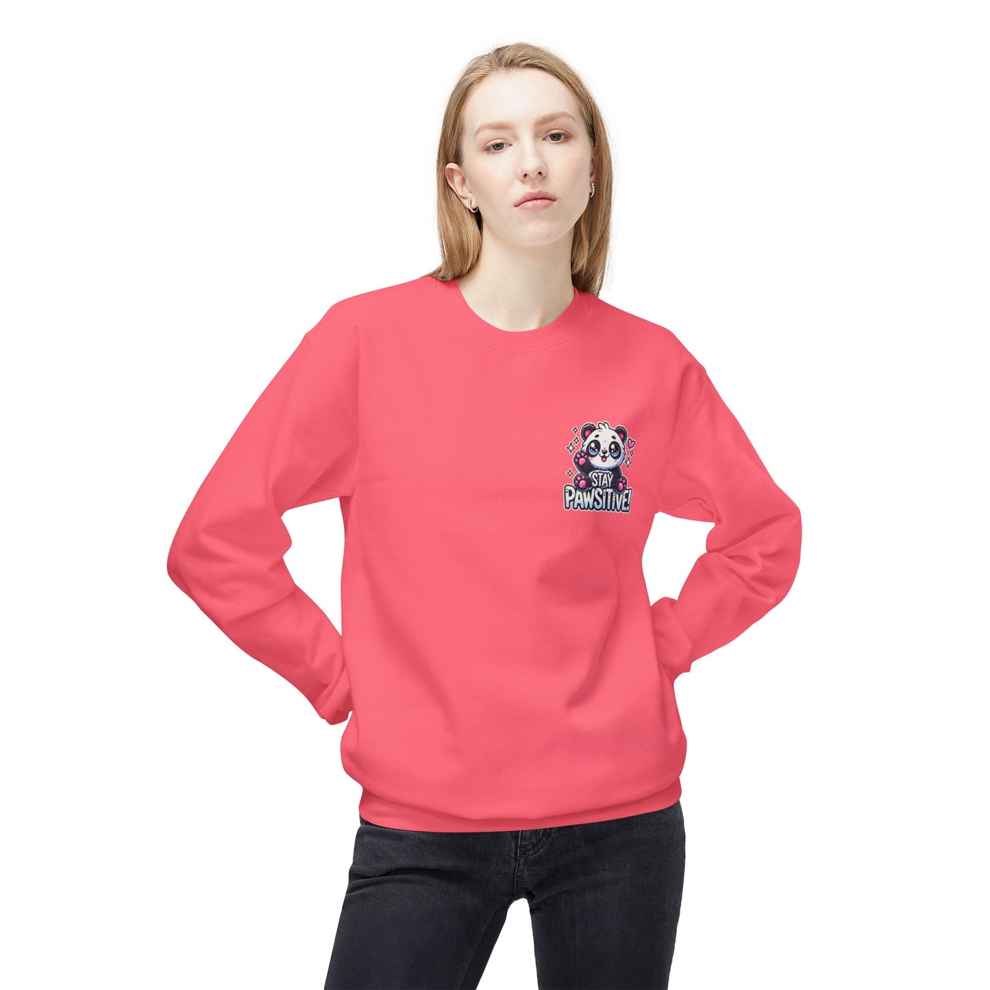 Pawsitive | Unisex Midweight Softstyle Fleece Crewneck Sweatshirt