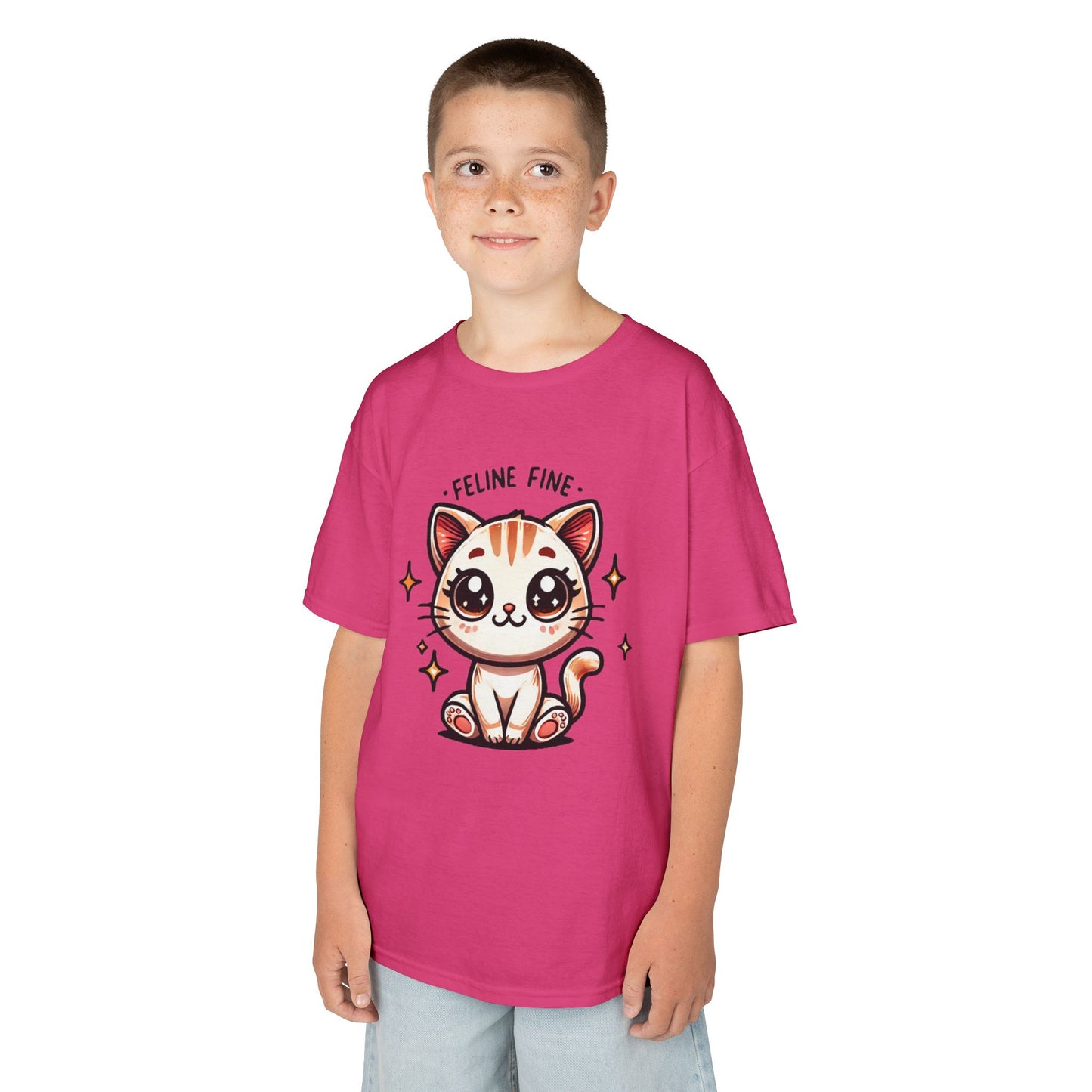 Feline Fine | Kids Heavy Cotton™ Tee