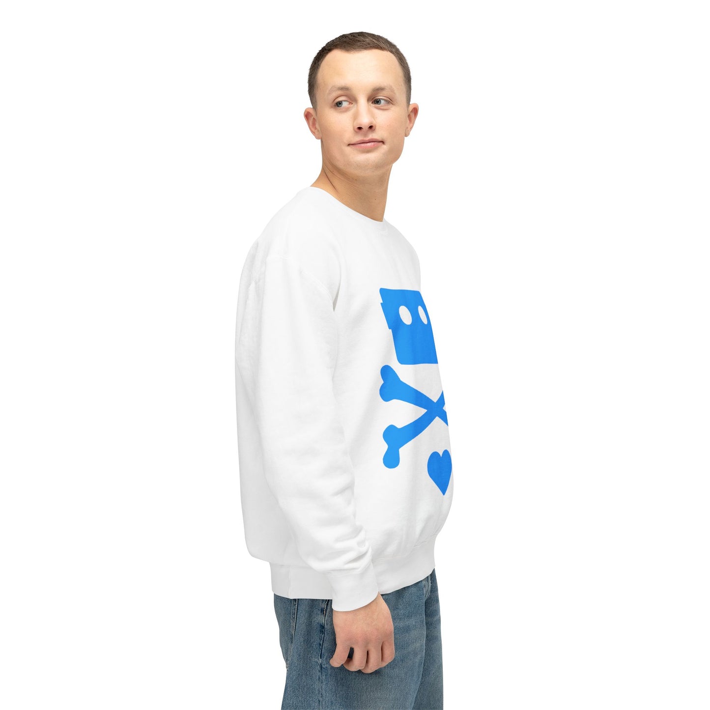 Zima Blue | Unisex Lightweight Crewneck Sweatshirt