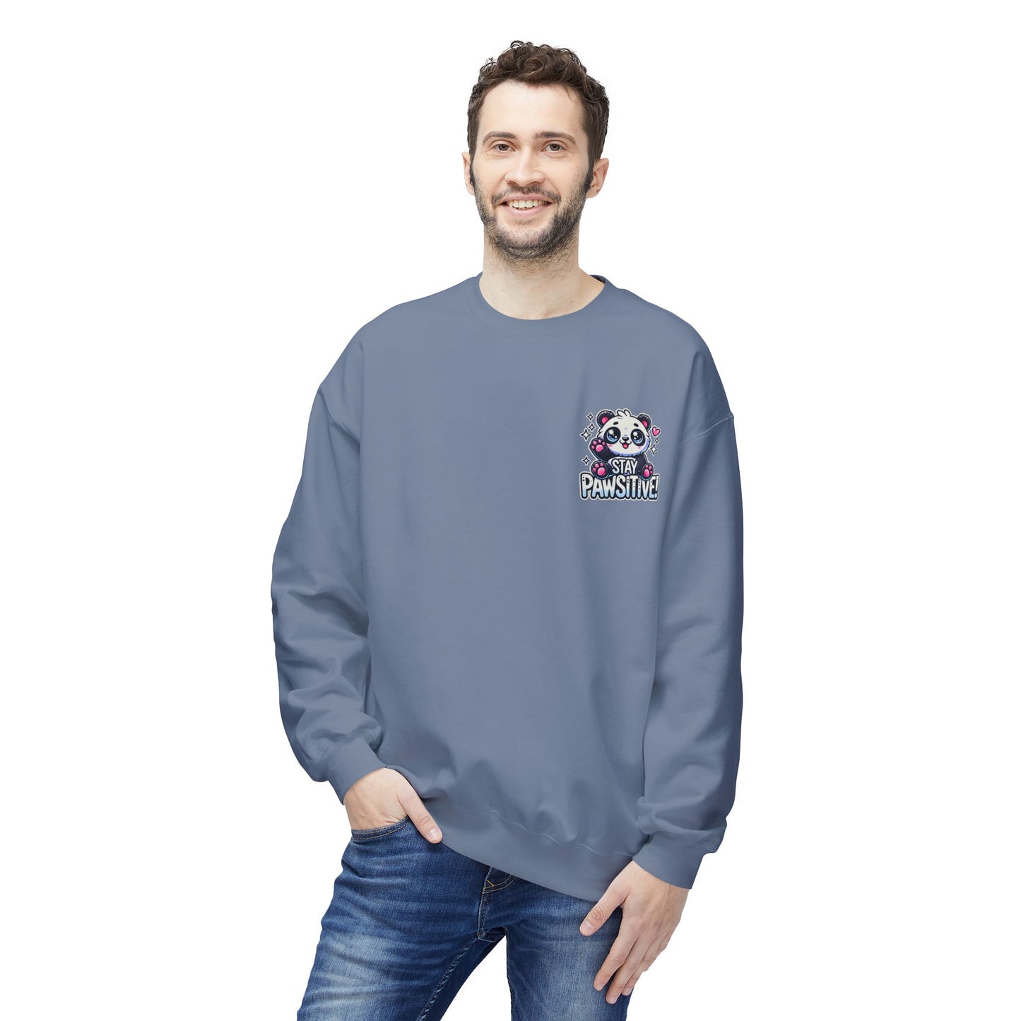 Pawsitive | Unisex Midweight Softstyle Fleece Crewneck Sweatshirt