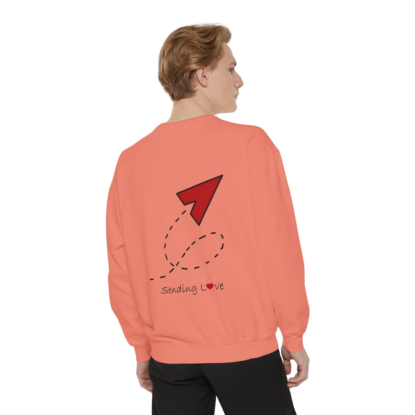 Sending Love | Unisex Garment-Dyed Sweatshirt