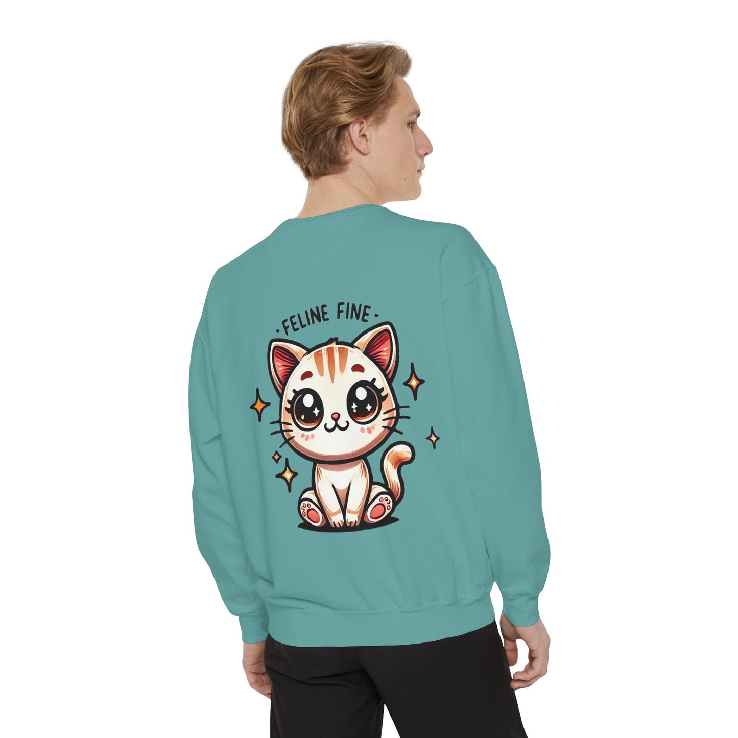 Feline Fine | Unisex Garment-Dyed Sweatshirt
