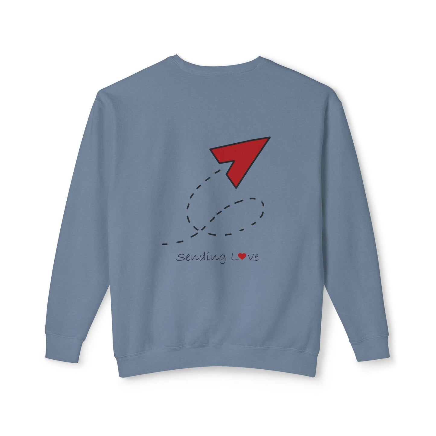 Sending Love | Unisex Lightweight Crewneck Sweatshirt