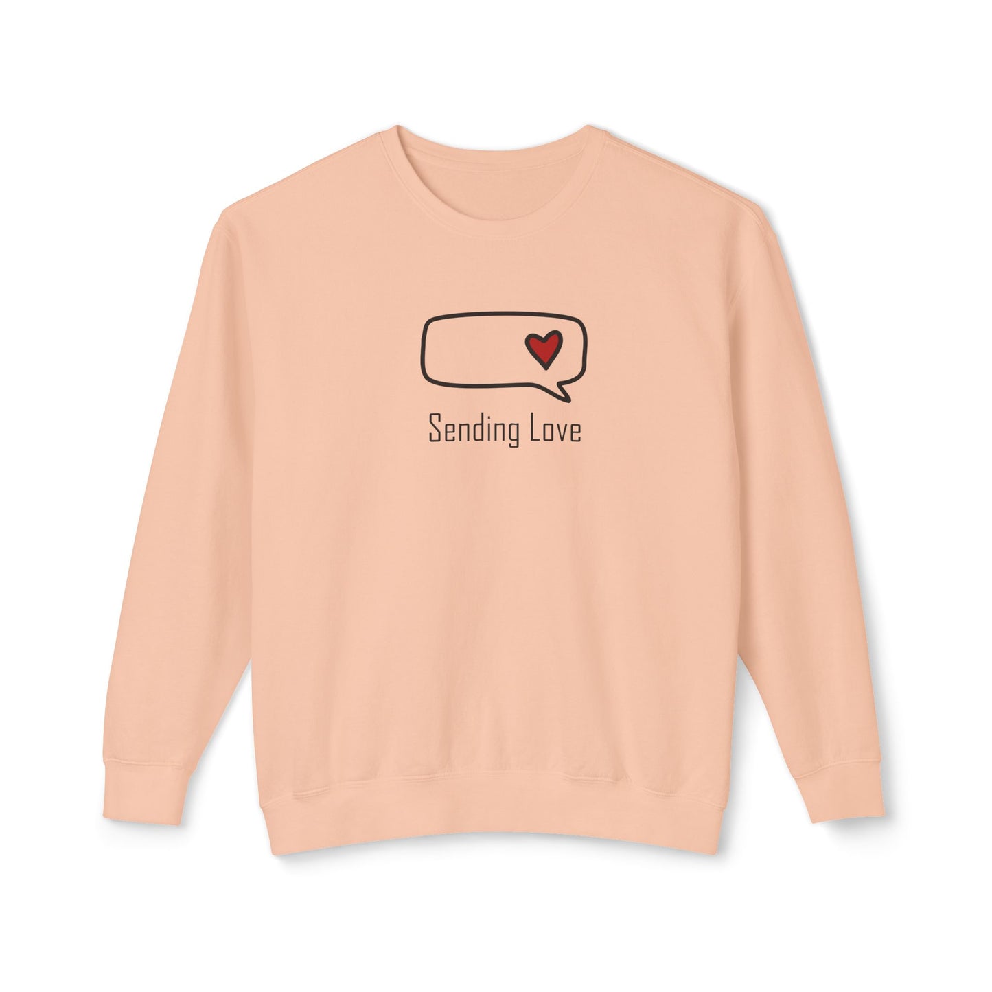 Sending Love_Unisex Lightweight Crewneck Sweatshirt