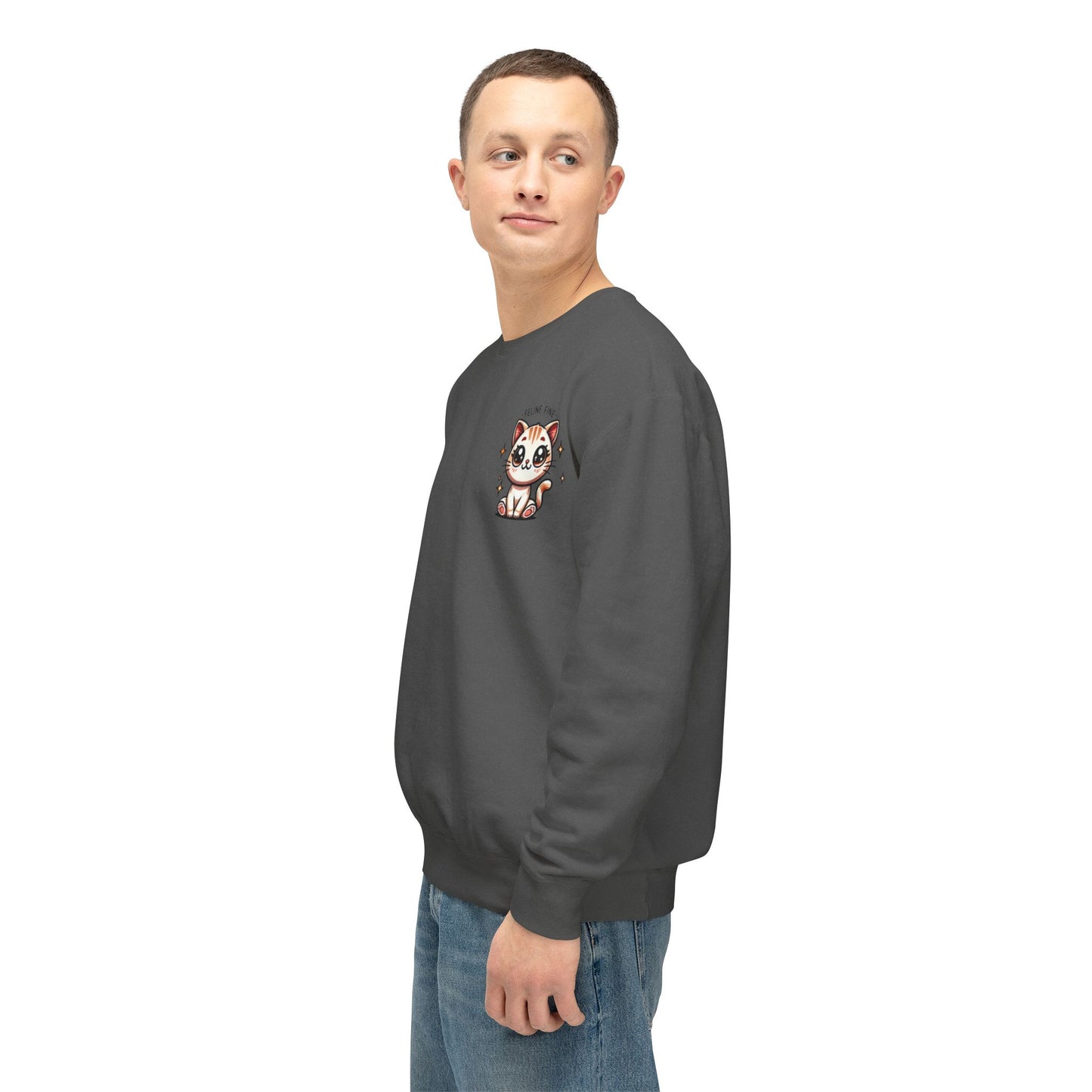 Feline Fine | Unisex Lightweight Crewneck Sweatshirt