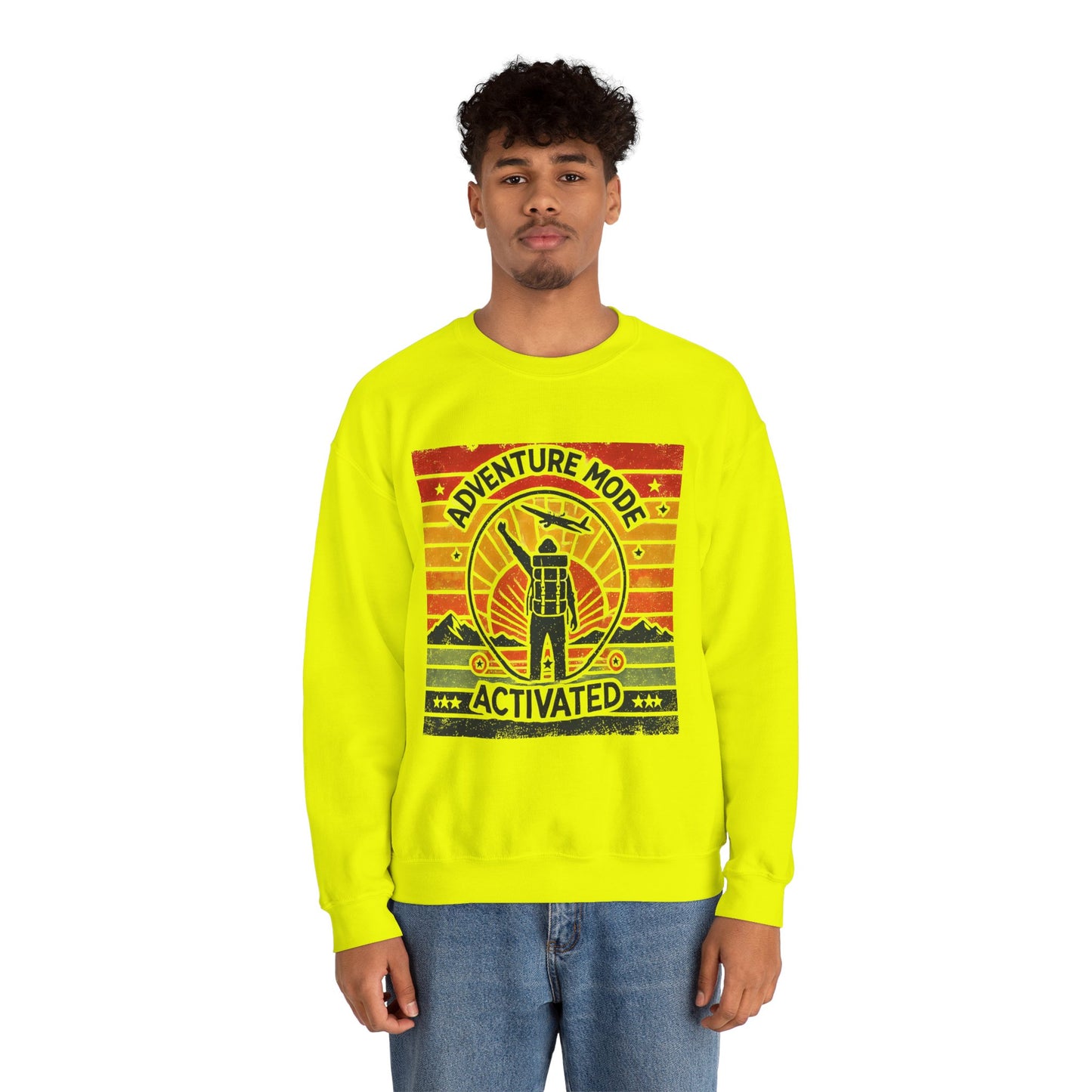 Adventure Mode Activated | Unisex Heavy Blend™ Crewneck Sweatshirt
