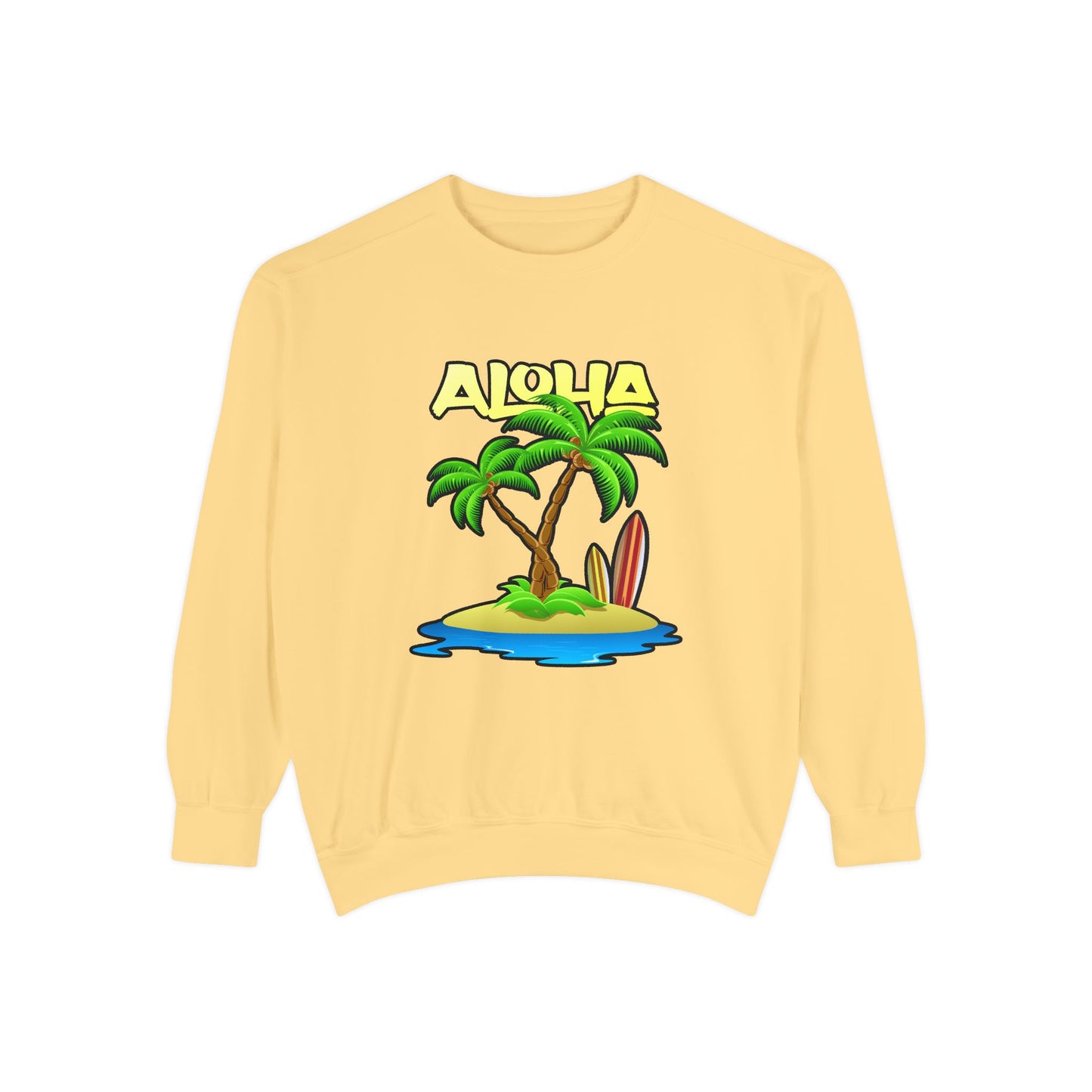 ALOHA | Unisex Garment-Dyed Sweatshirt