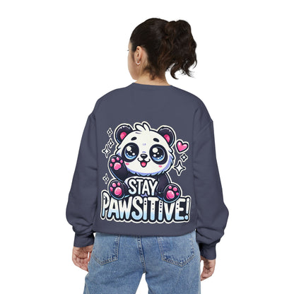 Pawsitive | Unisex Garment-Dyed Sweatshirt