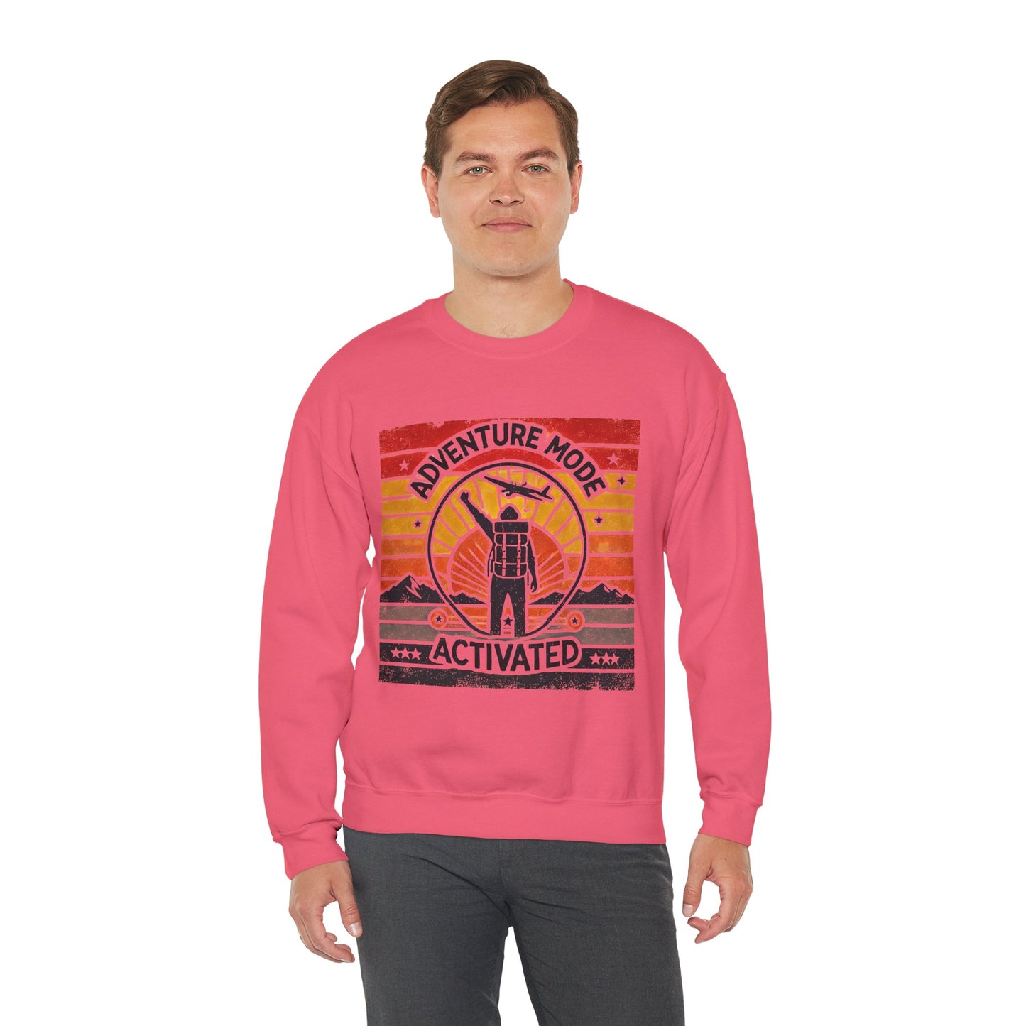 Adventure Mode Activated | Unisex Heavy Blend™ Crewneck Sweatshirt
