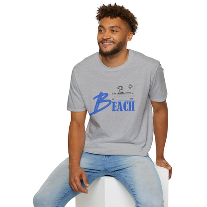 Life is Better at the Beach | Unisex Softstyle T-Shirt