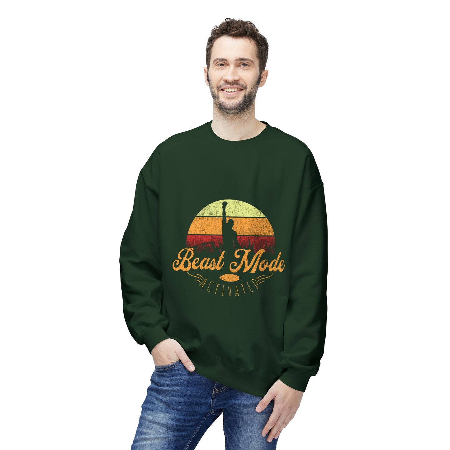 Beast Mode Activated | Unisex Midweight Softstyle Fleece Crewneck Sweatshirt