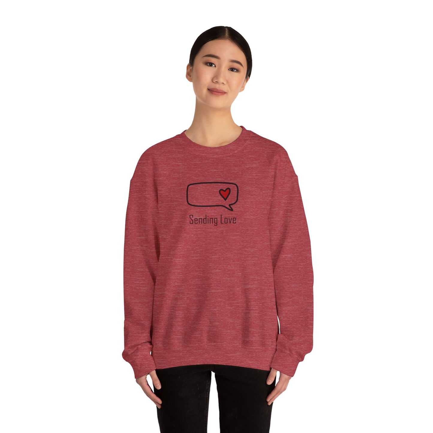 Sending Love_Unisex Heavy Blend™ Crewneck Sweatshirt