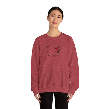 Sending Love_Unisex Heavy Blend™ Crewneck Sweatshirt
