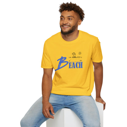 Life is Better at the Beach | Unisex Softstyle T-Shirt