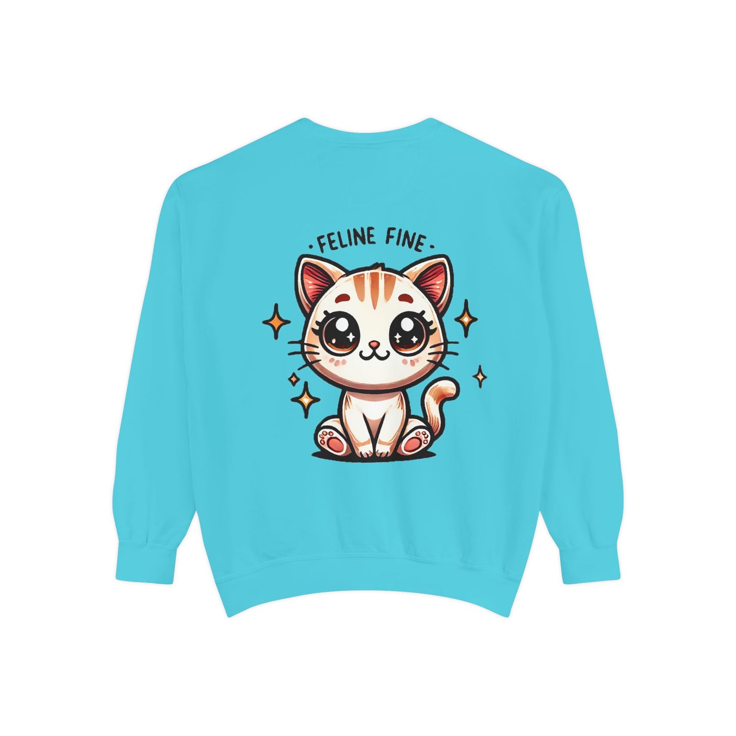 Feline Fine | Unisex Garment-Dyed Sweatshirt