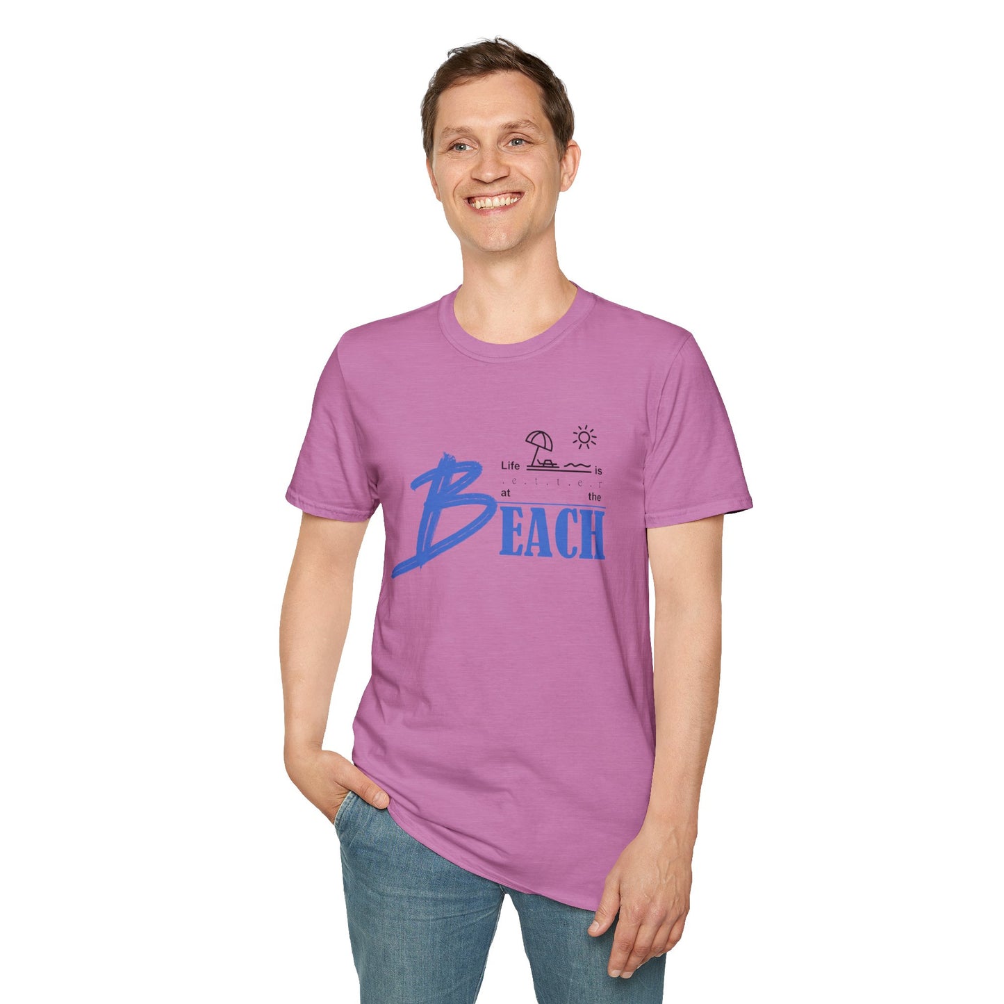 Life is Better at the Beach | Unisex Softstyle T-Shirt