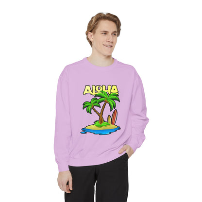 ALOHA | Unisex Garment-Dyed Sweatshirt