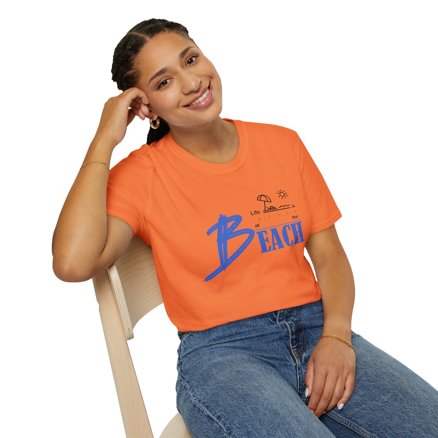 Life is Better at the Beach | Unisex Softstyle T-Shirt