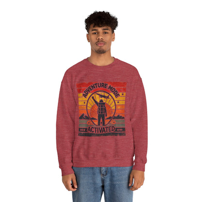 Adventure Mode Activated | Unisex Heavy Blend™ Crewneck Sweatshirt