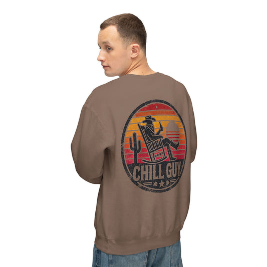 Chill Cowboy | Unisex Lightweight Crewneck Sweatshirt