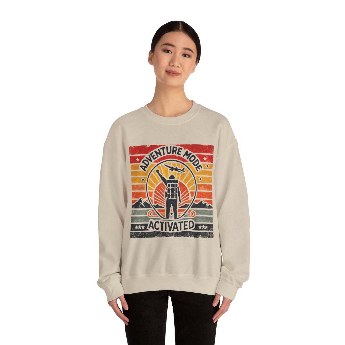 Adventure Mode Activated | Unisex Heavy Blend™ Crewneck Sweatshirt