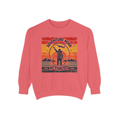 Adventure Mode Activated | Unisex Garment-Dyed Sweatshirt