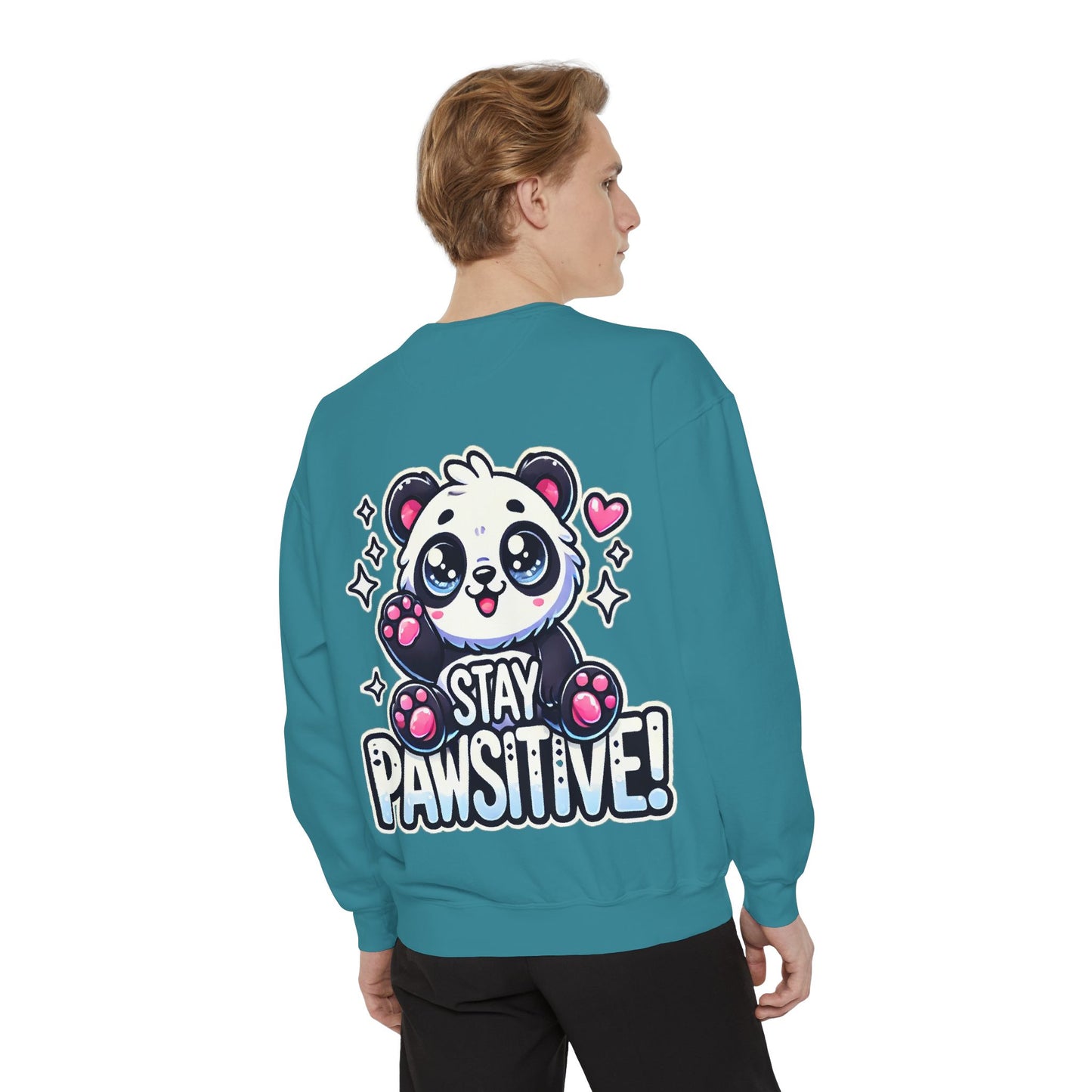 Pawsitive | Unisex Garment-Dyed Sweatshirt