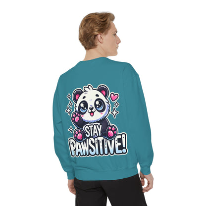 Pawsitive | Unisex Garment-Dyed Sweatshirt