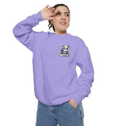 Pawsitive | Unisex Garment-Dyed Sweatshirt