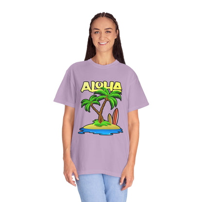 ALOHA | Unisex Garment-Dyed T-shirt