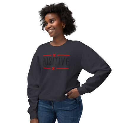 Positive_Unisex Lightweight Crewneck Sweatshirt