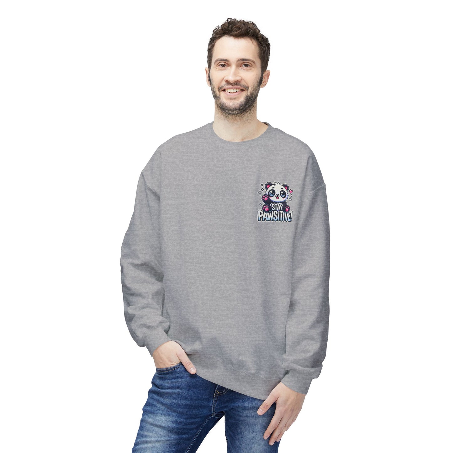 Pawsitive | Unisex Midweight Softstyle Fleece Crewneck Sweatshirt
