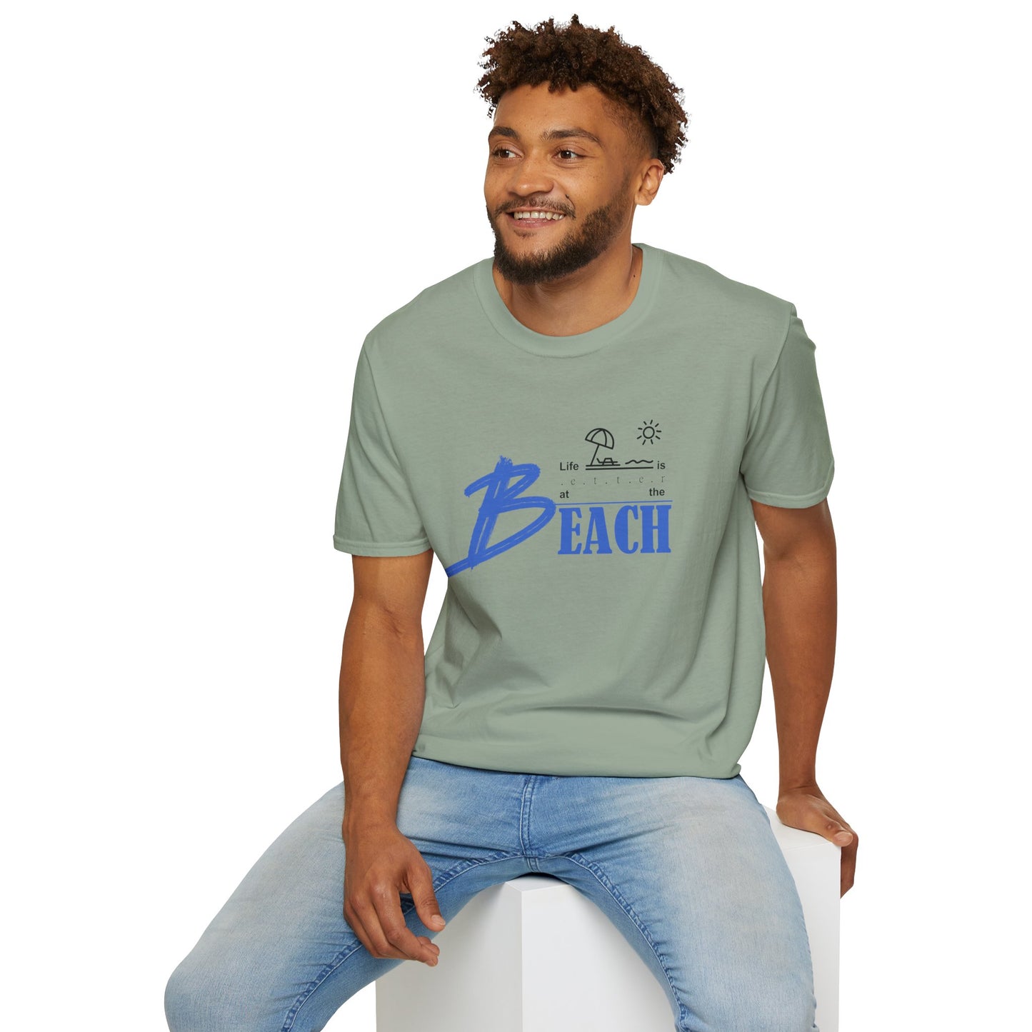 Life is Better at the Beach | Unisex Softstyle T-Shirt