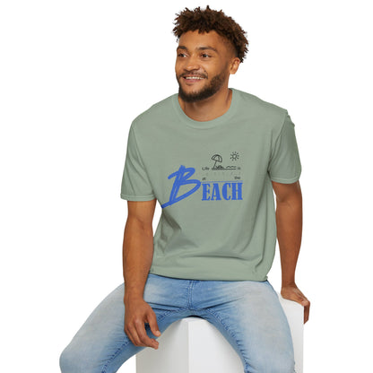 Life is Better at the Beach | Unisex Softstyle T-Shirt