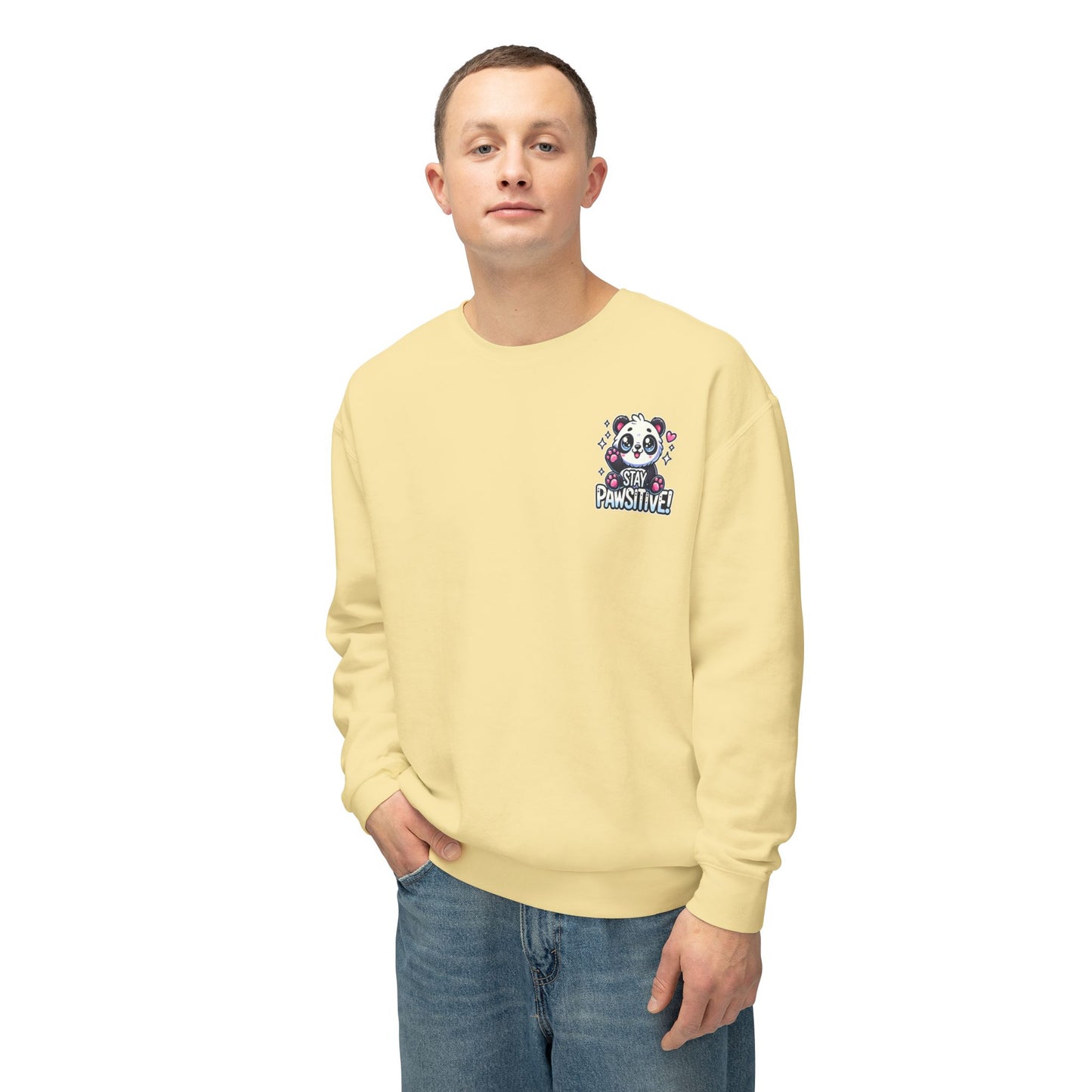 Pawsitive | Unisex Lightweight Crewneck Sweatshirt