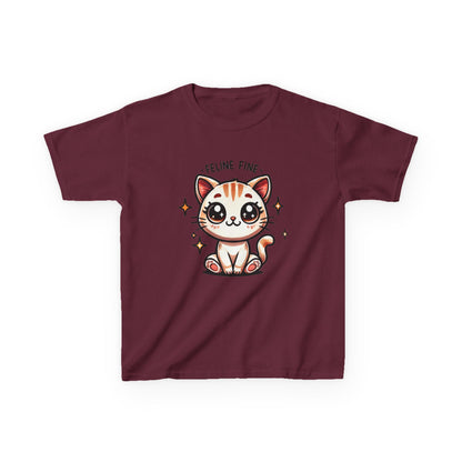 Feline Fine | Kids Heavy Cotton™ Tee