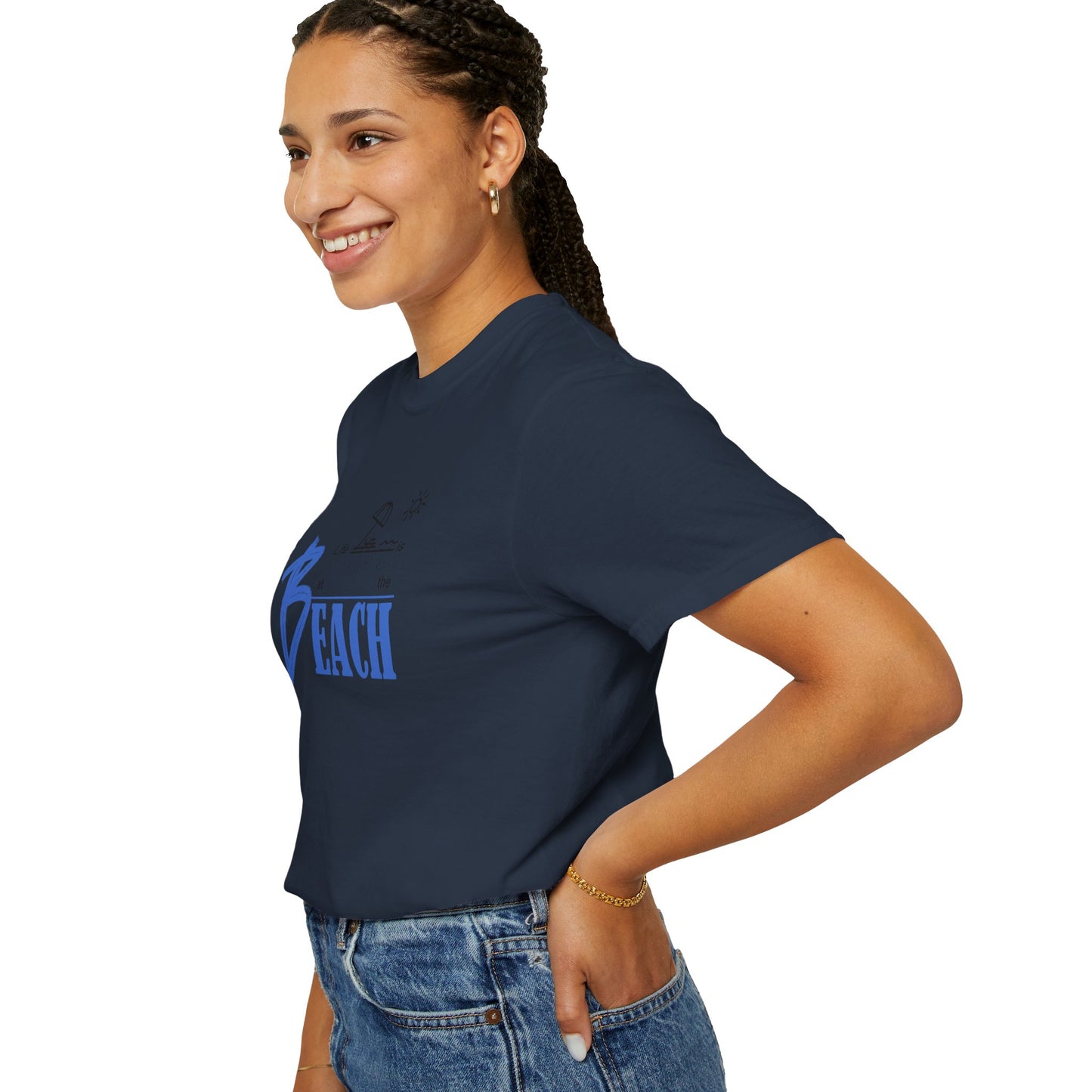Life is Better at the Beach | Unisex Garment-Dyed T-shirt